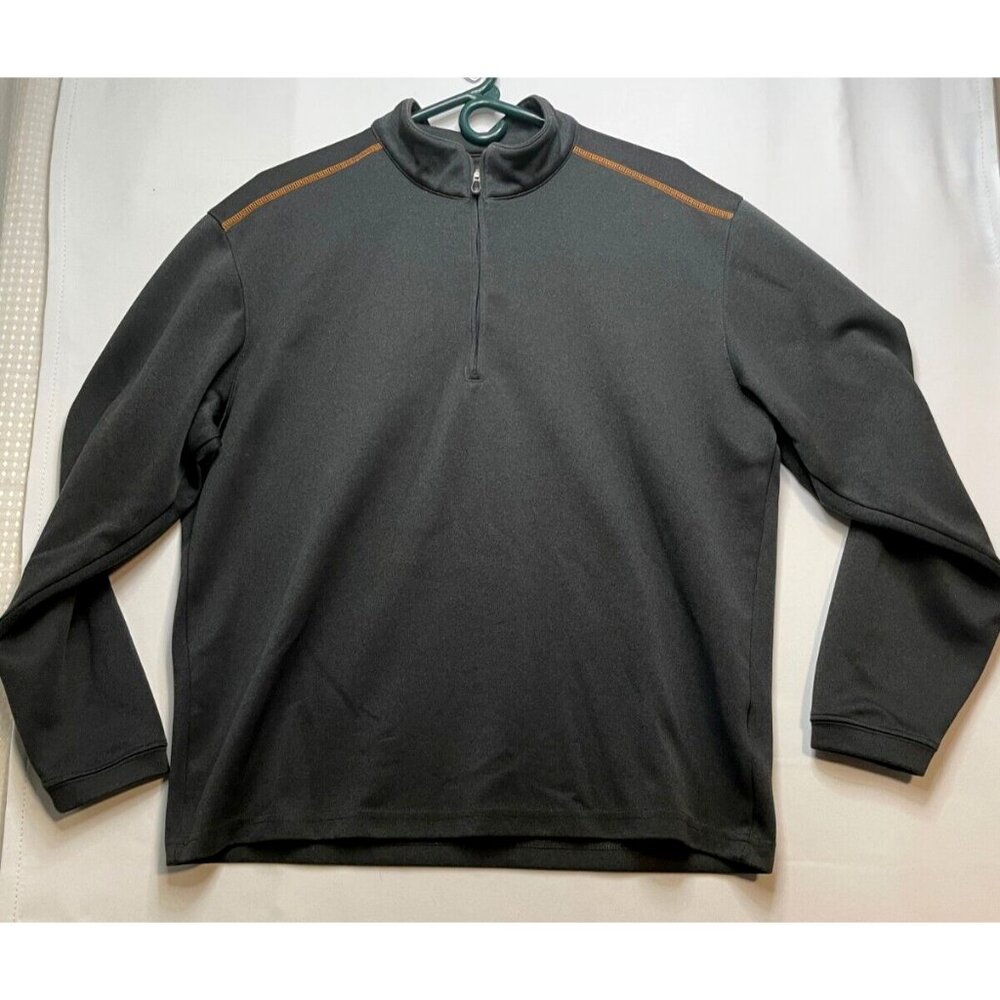 Pebble Beach Golf 1/4 zip sweater mens medium gray